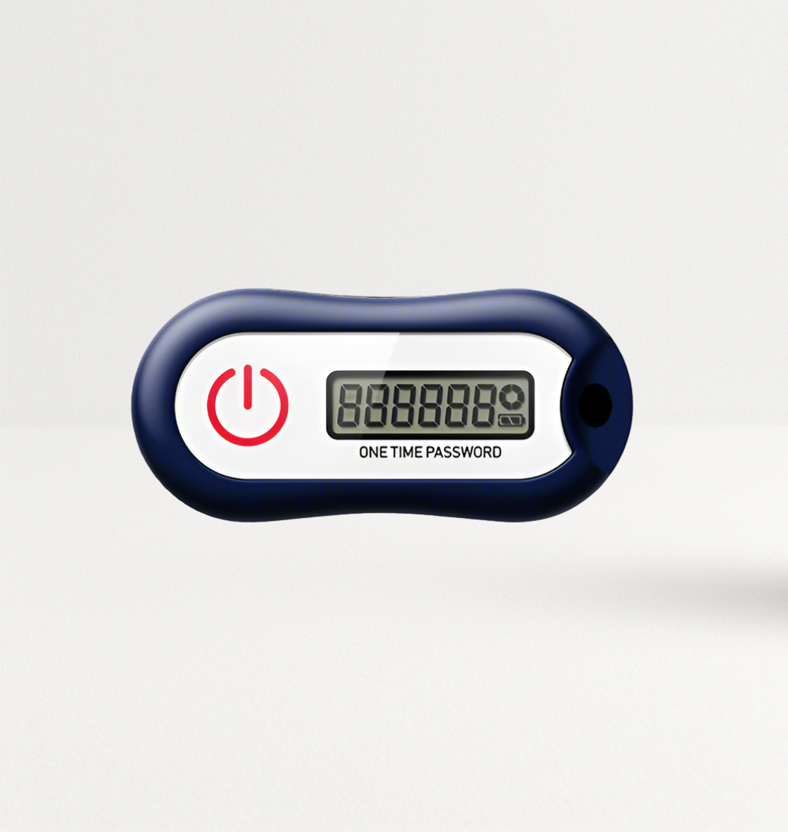 FEITIAN C200 hardware OTP token showing a six-digit time-based one-time password, compared with software authenticator apps