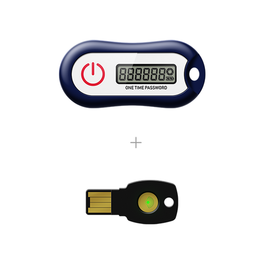 FEITIAN Security Bundle: Non-NFC OTP C200-i34 + ePass FIDO® NFC K9B Key