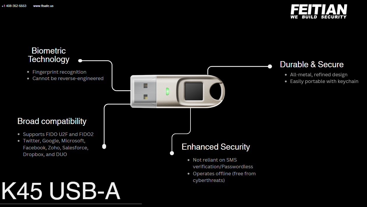 BioPass FIDO2 USB-A (K45)
