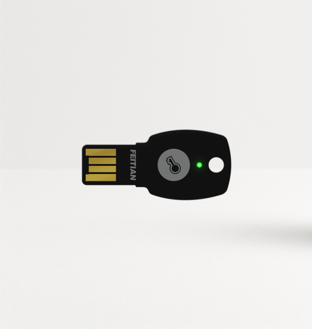 klapprad 2fast4u A4B USB-A Security Key – FEITIAN Technologies US