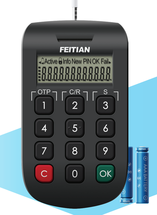 FEITIAN OTP C300 Voice Token | Speech-activated with Large LCD Display C300-I37