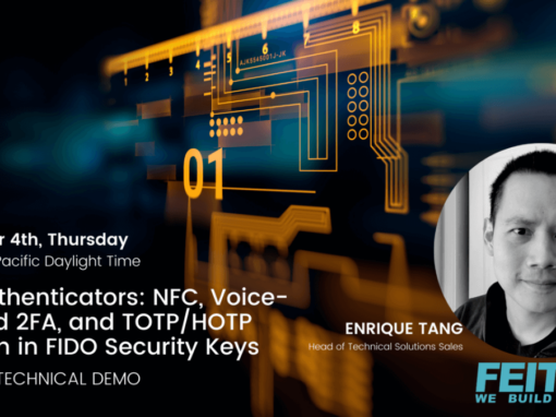 [On-Demand Webinar] OTP Authenticators with NFC, voice-enabled 2FA, and TOTP/HOTP function on FIDO Security Keys